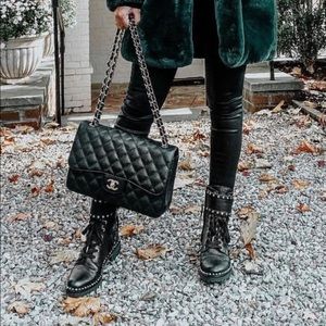 Sam Edelman studded combat boots